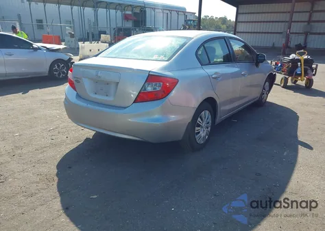 2012 Honda Civic Lx z USA, uszkodzony, nr VIN 19XFB2F58CE045265